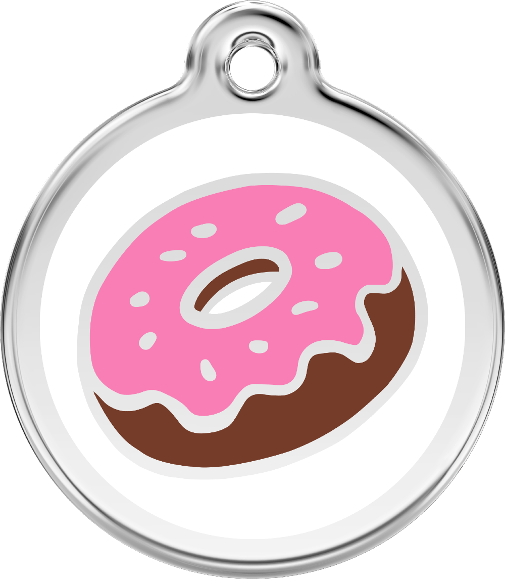 Red Dingo Doughnut Pet ID Tag | Krazy For Pets