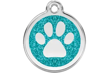 Glitter Paw ID Tag