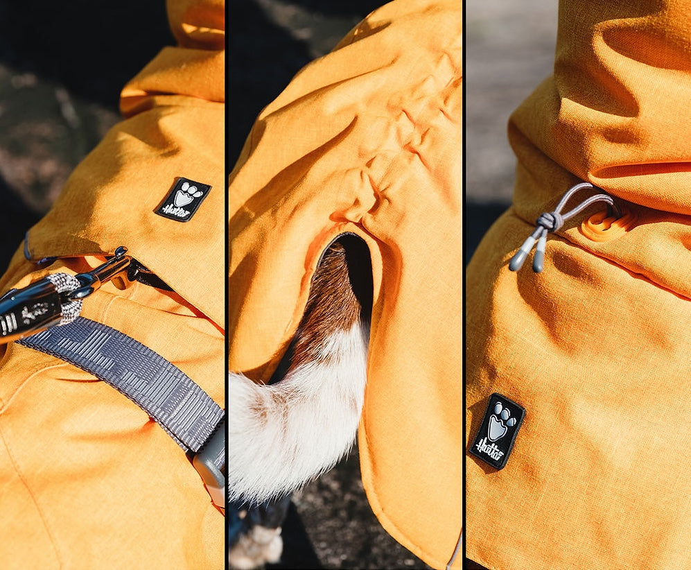 Closeup details of Hurtta Buckthorn Expedition Parka