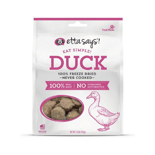 EttaSays! Eat Simple Duck, 100% freeze-dried god treat at Krazy For Pets