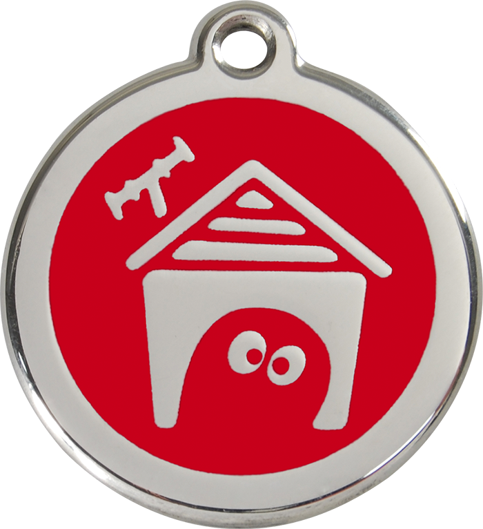 Red Dingo - Dog House ID Tag | Krazy For Pets