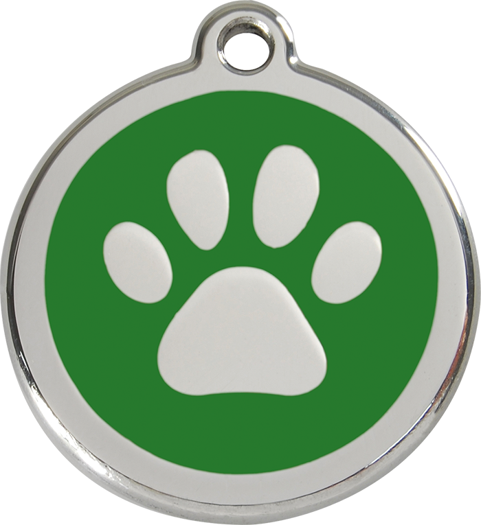 Red Dingo - Paw Print ID Tag | Krazy For Pets