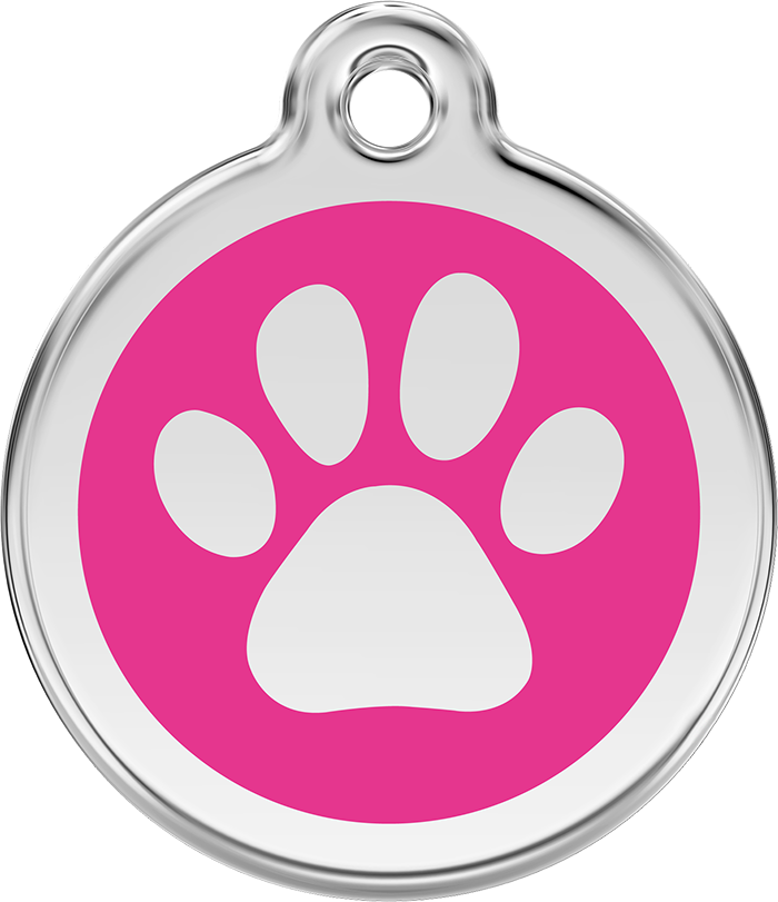 Red Dingo - Paw Print ID Tag | Krazy For Pets