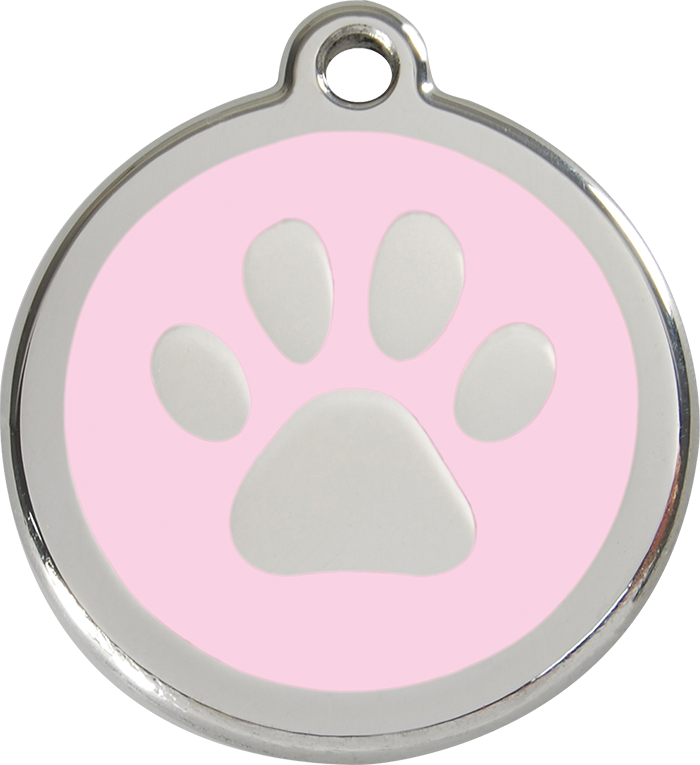 Red Dingo - Paw Print ID Tag | Krazy For Pets