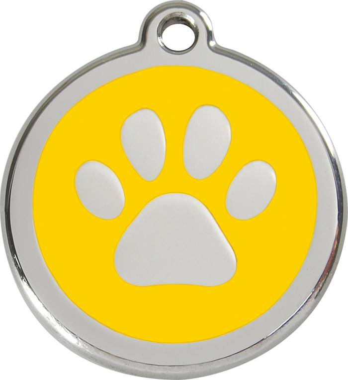 Red Dingo - Paw Print ID Tag | Krazy For Pets