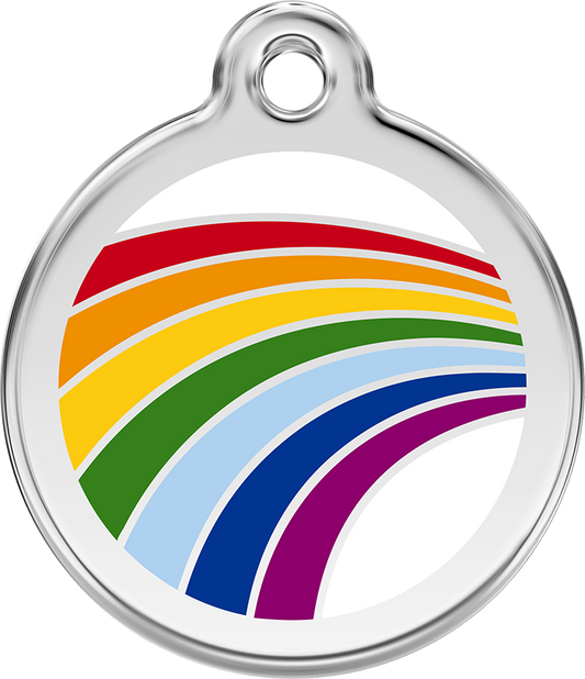 Red Dingo - Rainbow ID Tag | Krazy For Pets