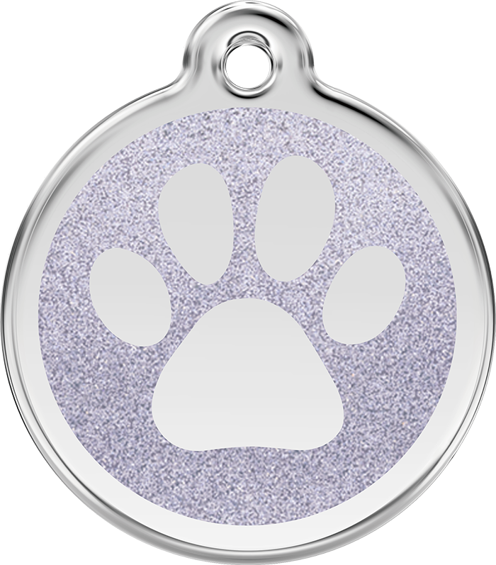 Red Dingo - Glitter Paw ID Tag | Krazy For Pets