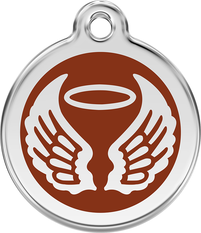 Red Dingo - Angel Wings ID Tag | Krazy For Pets