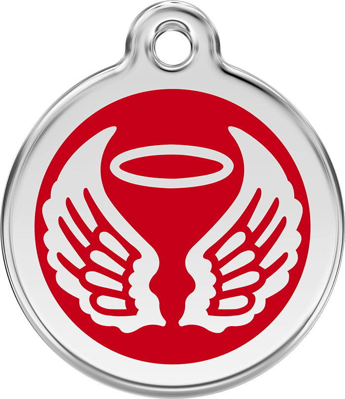 Red Dingo - Angel Wings ID Tag | Krazy For Pets