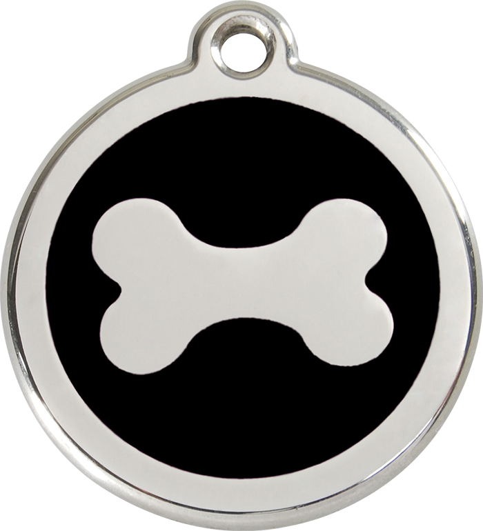 Stainless Steel Dog ID Tag - Large Paw - Silver Paw Pet Tags