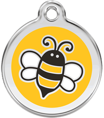 Red Dingo - Yellow Bumble Bee ID Tag | Krazy For Pets