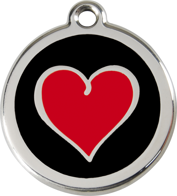 Red Dingo - Red Heart ID Tag | Krazy For Pets