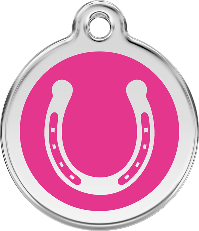 Red Dingo - Horseshoe ID Tag | Krazy For Pets