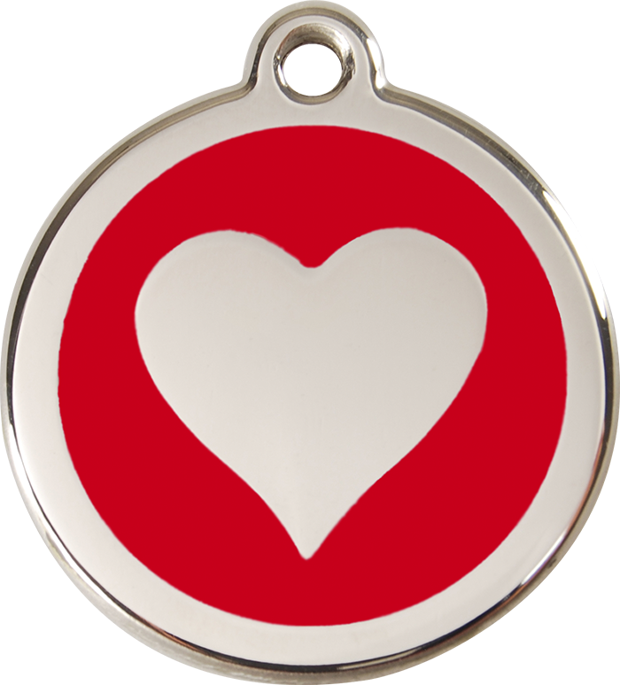 Red Dingo - Heart ID Tag | Krazy For Pets