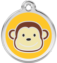 Red Dingo - Monkey ID Tag | Krazy For Pets