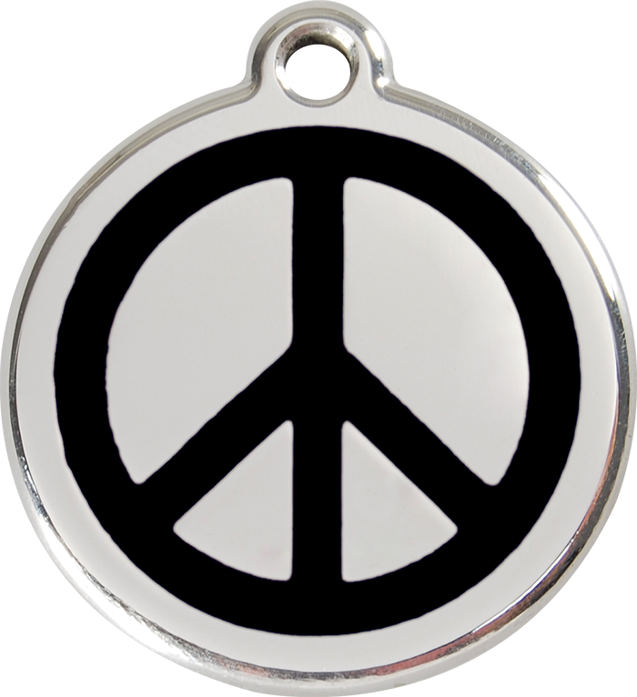 Red Dingo - Peace ID Tag | Krazy For Pets