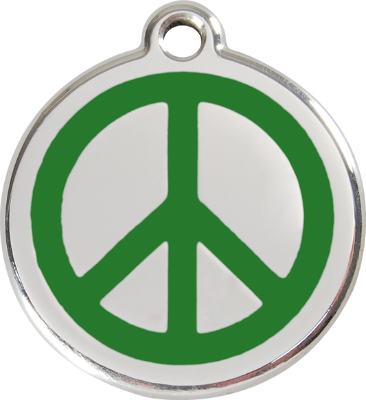 Red Dingo - Peace ID Tag | Krazy For Pets