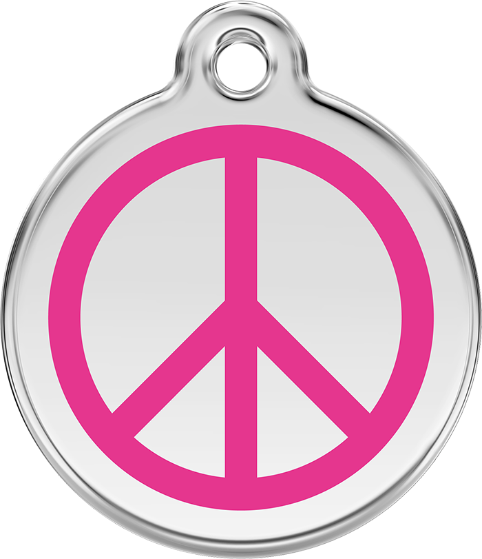Red Dingo - Peace ID Tag | Krazy For Pets