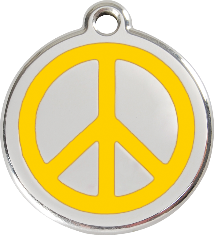 Red Dingo - Peace ID Tag | Krazy For Pets