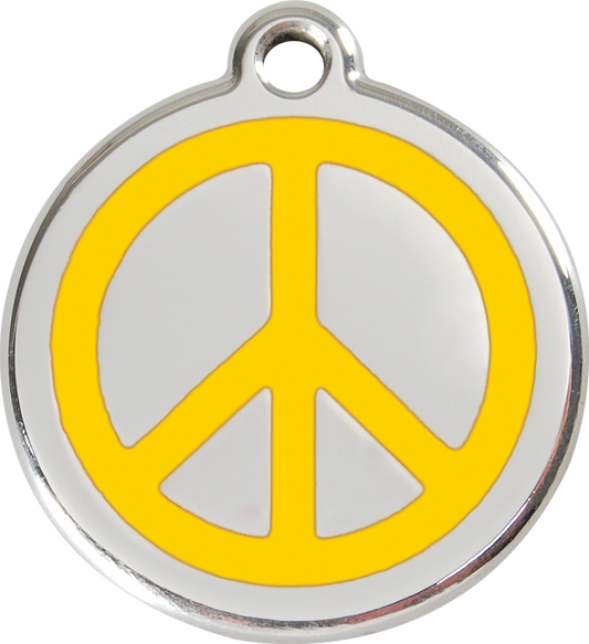 Red Dingo - Peace ID Tag | Krazy For Pets