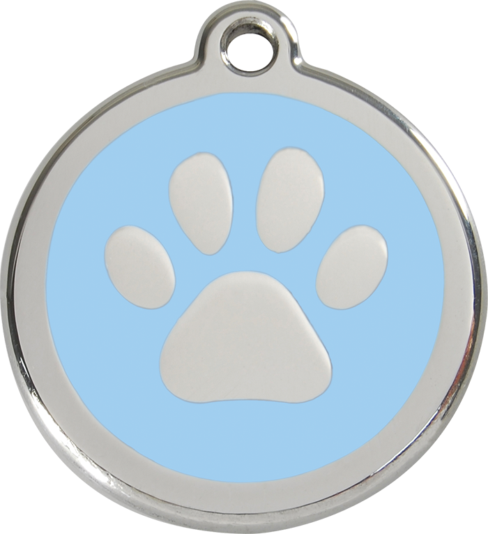 Red Dingo - Paw Print ID Tag | Krazy For Pets