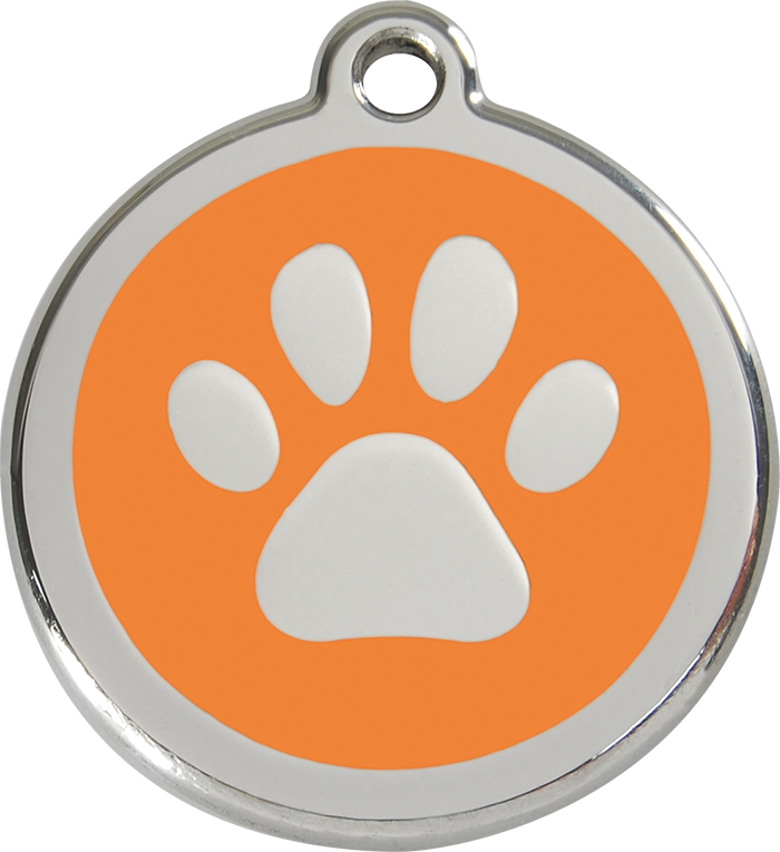 Red Dingo - Paw Print ID Tag | Krazy For Pets