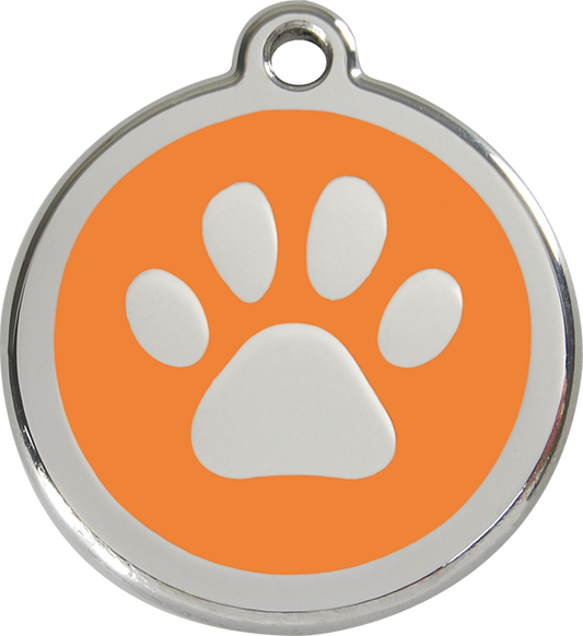 Red Dingo - Paw Print ID Tag | Krazy For Pets