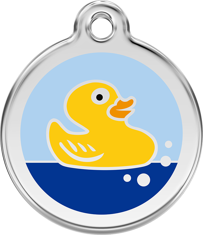 Red Dingo - Rubber Duck ID Tag | Krazy For Pets