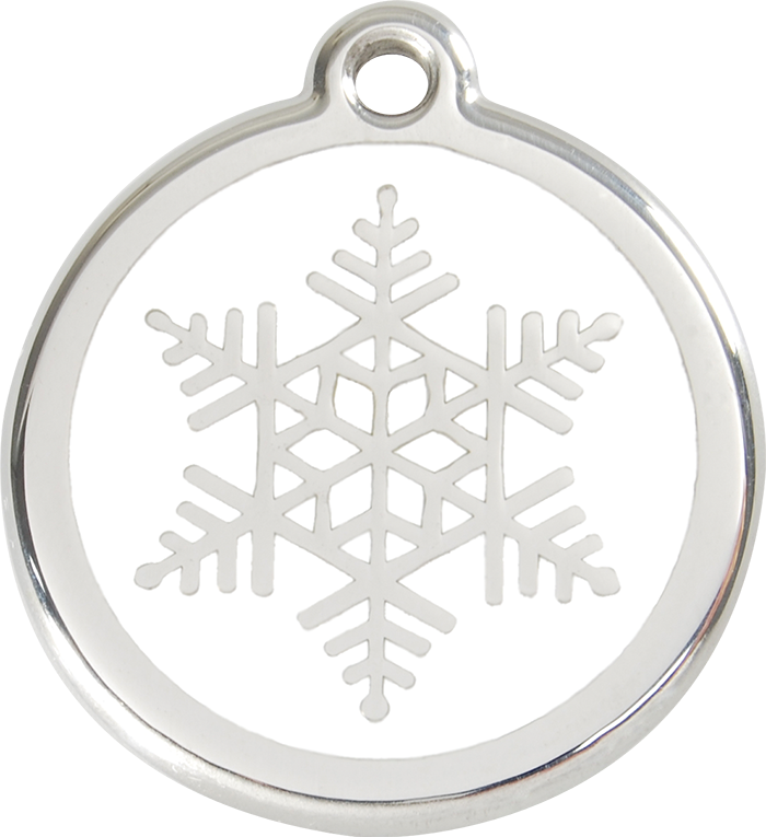 Red Dingo - Snow Flake ID Tag | Krazy For Pets