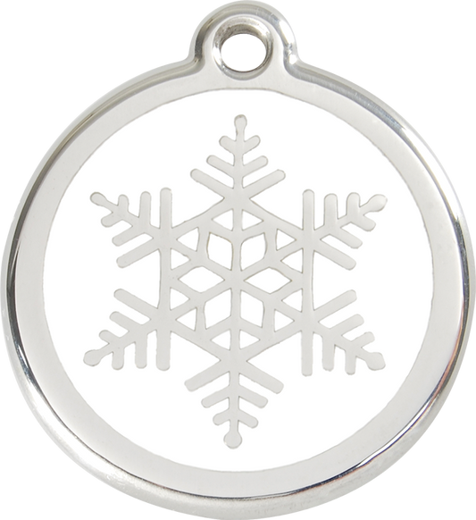 Red Dingo - Snow Flake ID Tag | Krazy For Pets