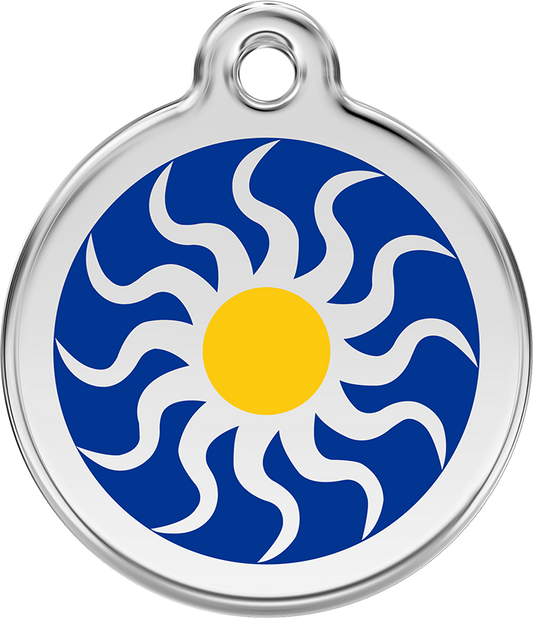 Red Dingo - Tribal Sun ID Tag | Krazy For Pets