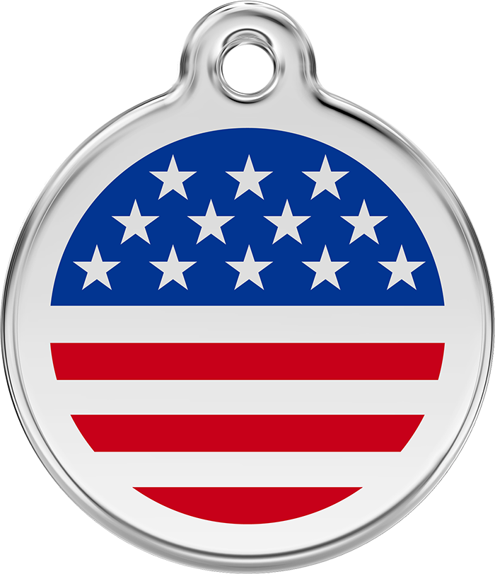 Red Dingo - Stars & Stripes ID Tag | Krazy For Pets