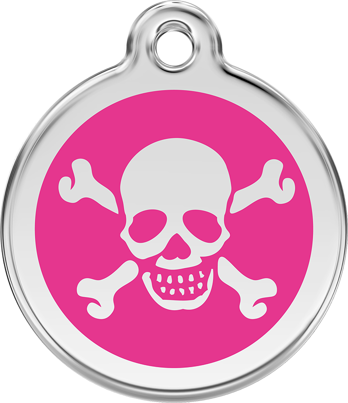 Red Dingo - Skull & Cross Bones ID Tag | Krazy For Pets