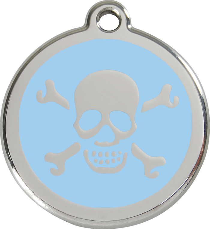 Red Dingo - Skull & Cross Bones ID Tag | Krazy For Pets