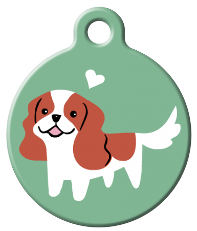Dog Tag Art - Cavalier Spaniel Dog ID Tag | Krazy For Pets