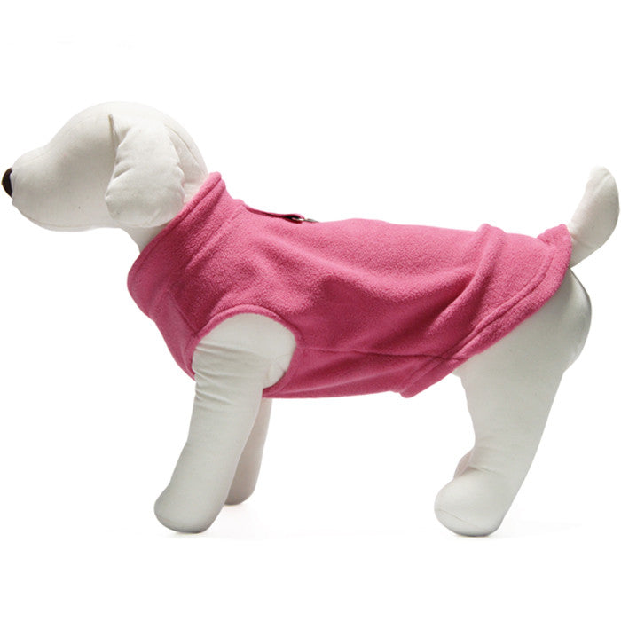Gooby - Pink Fleece Vest | Krazy For Pets