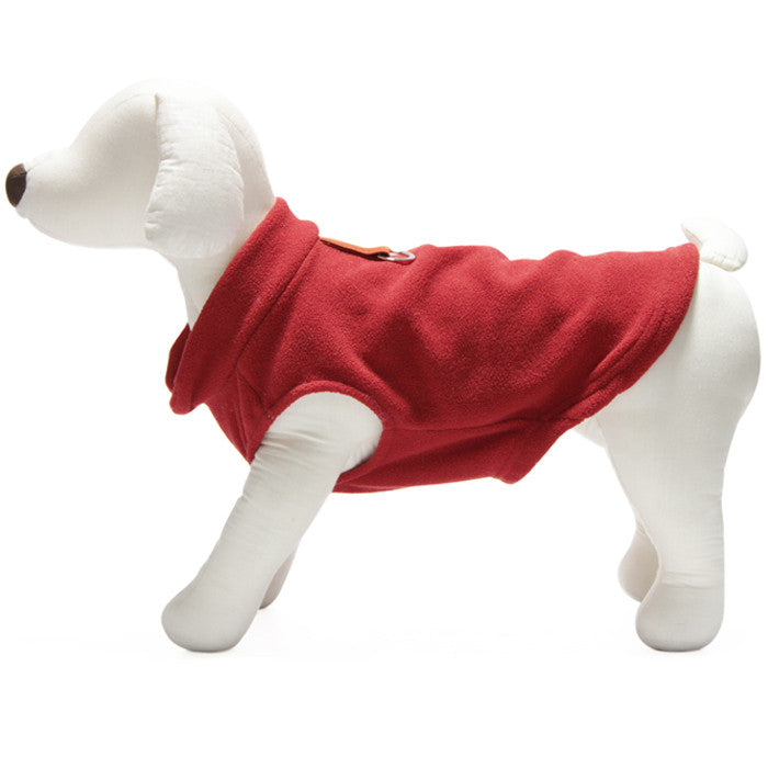 Gooby - Red Fleece Vest | Krazy For Pets