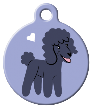 Dog Tag Art - Poodle Dog ID Tag | Krazy For Pets