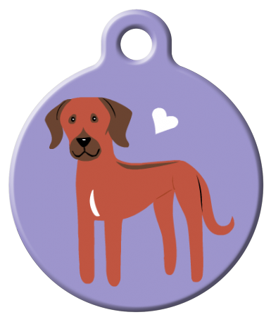 Dog Tag Art - Rhodesian Ridgeback Dog ID Tag | Krazy For Pets