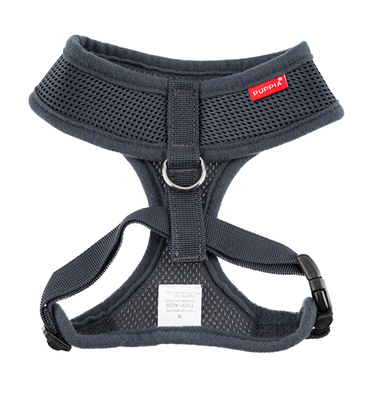 Puppia - Black Soft Harness | Krazy For Pets