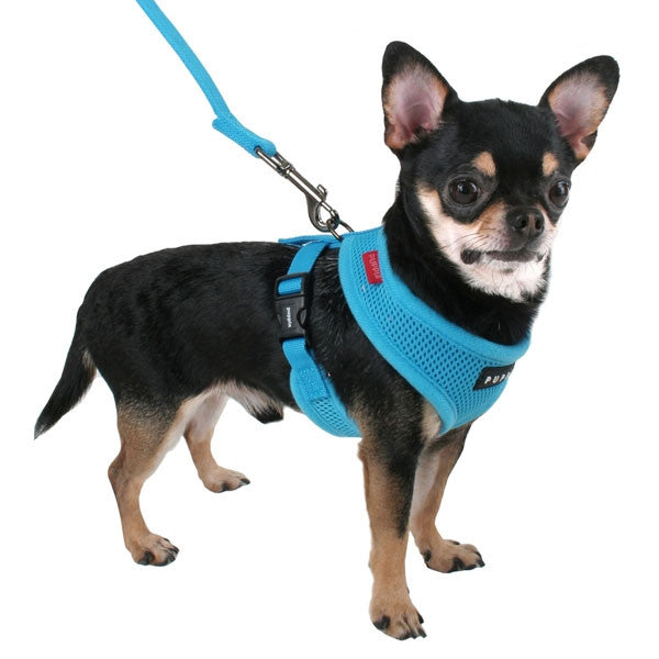 Puppia - Sky Blue Soft Harness | Krazy For Pets