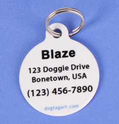 Dog Tag Art - Boston Terrier Dog ID Tag | Krazy For Pets